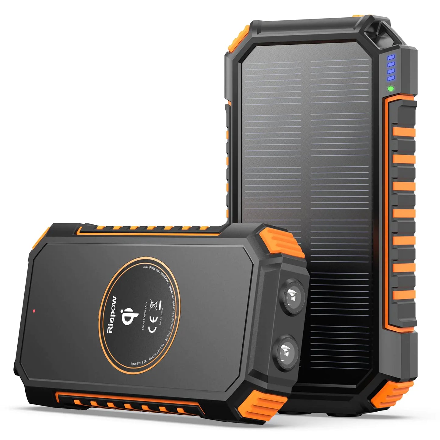 Riapow 26800mAh Solar Charger with USB-C
