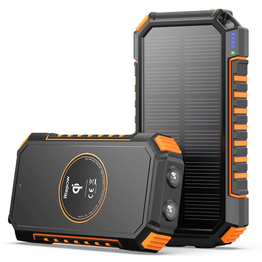Riapow 26800mAh Solar Charger with USB-C
